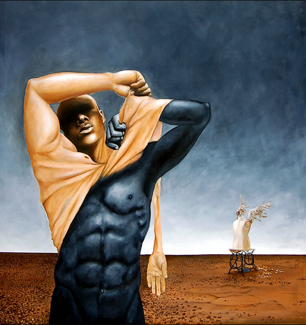 Mark Brown : Transformation 2, huile sur toile, 2007, 53” x 48″, coll. part.